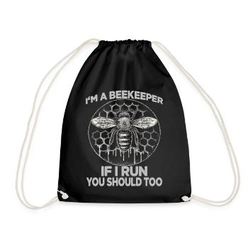 Fournitures d’apiculture Accessoires apiculteurs Abeilles Fan - Sac de sport léger - noir - Devant