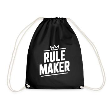 Rule Maker - Drawstring Bag - black - Front