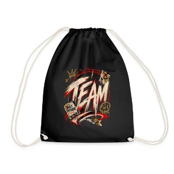 Team - Drawstring Bag - black - Front