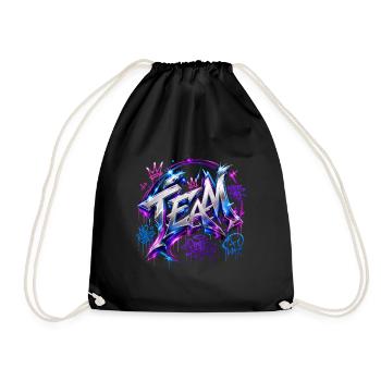 Team - Drawstring Bag - black - Front