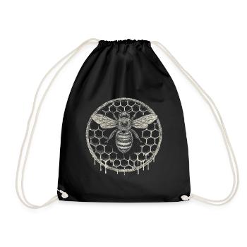 Accessoires pour apiculteur de colonie d’abeilles : Drôles - Sac de sport léger - noir - Devant
