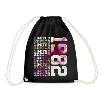 LIMITED EDITION 1982 - 44 YEARS - 44TH BIRTHDAY - Drawstring Bag - black - Front