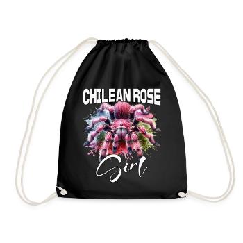 Fille Tarentule Chili - Sac de sport léger - noir - Devant