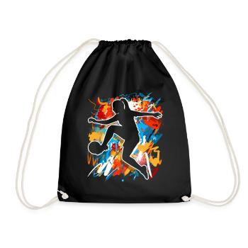Women's Football - Drawstring Bag - black - Front