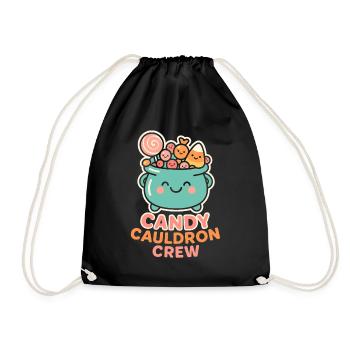 Candy Cauldron Crew - Drawstring Bag - black - Front