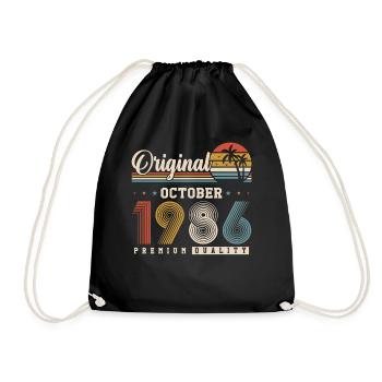 Original 1986 – 40e anniversaire Vintage Rétro - Sac de sport léger - noir - Devant