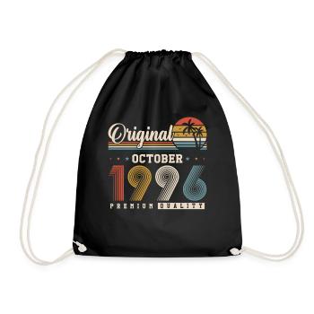Original Oktober 1996 – 30. Geburtstag Retro - Drawstring Bag - black - Front