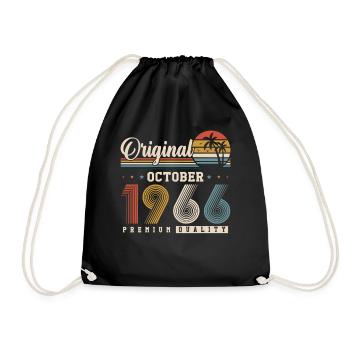 Original 1966 – 60e anniversaire Vintage Rétro - Sac de sport léger - noir - Devant