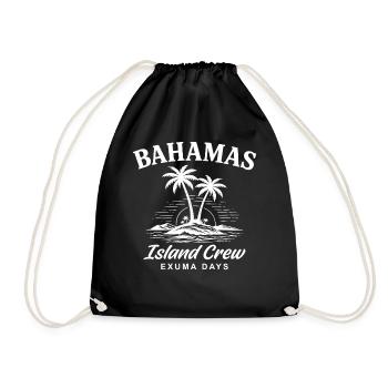 Bahamas Island Crew Exuma Day - Drawstring Bag - black - Front