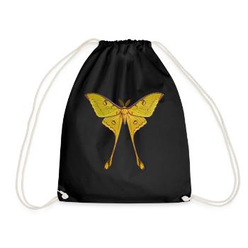 Moth de la comète Argema mittrei - Sac de sport léger - noir - Devant