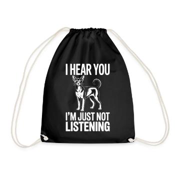 Paroles du chat abyssin cadeau du chat abyssin - Sac de sport léger - noir - Devant