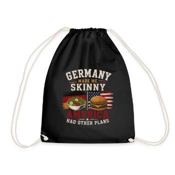 Origine et tradition germano-américaines - Sac de sport léger - noir - Devant