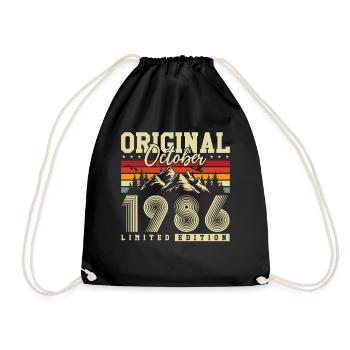 Original octobre 1986 – 40e anniversaire millésime - Sac de sport léger - noir - Devant