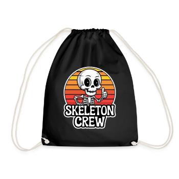 Skeleton Crew Sonnenuntergang - Turnbeutel - Schwarz - Vorne