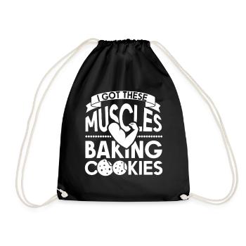 Cookie Plätzchen Keks - Drawstring Bag - black - Front