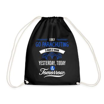 Citation drôle sur le parachutisme - Sac de sport léger - noir - Devant