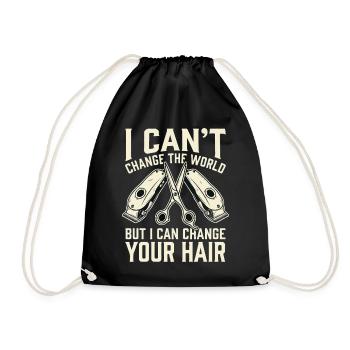 I can change your hair - Drawstring Bag - black - Front