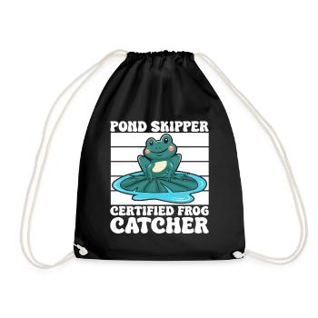 Frog Catcher Pond Skipper Frog - Turnbeutel - Schwarz - Vorne