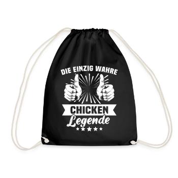 Chicken - Turnbeutel - Schwarz - Vorne