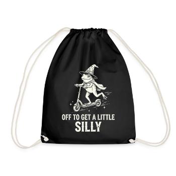 Off To Get A Little Silly - Turnbeutel - Schwarz - Vorne