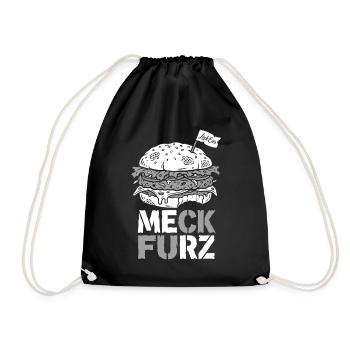 Meck Furz | Merz - nicht mein Kanzler - Turnbeutel - Schwarz - Vorne