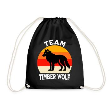 Team Grauwolf - Turnbeutel - Schwarz - Vorne