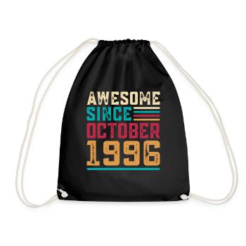 Großartig seit Oktober 1996, 30-jährigem Jubiläum - Turnbeutel - Schwarz - Vorne