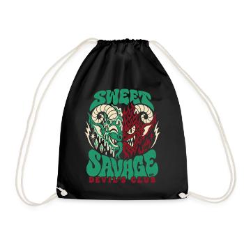 Sweet Savage Devil´s Club 666 - Halloween  - Turnbeutel - Schwarz - Vorne