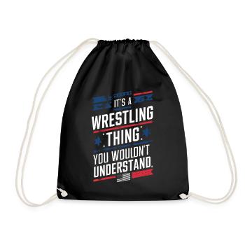Das ist eine Wrestling-Sache, die du nicht verstehen würdest - Turnbeutel - Schwarz - Vorne