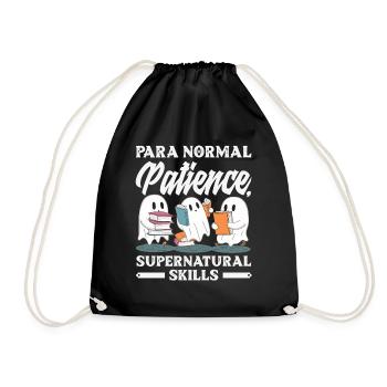 Para Normal Activities Sped-lehrer - Turnbeutel - Schwarz - Vorne