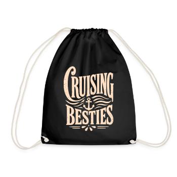 Cruising Besties - Turnbeutel - Schwarz - Vorne