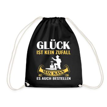 Schornsteinfeger Herren - Turnbeutel - Schwarz - Vorne