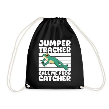 Frog Catcher Jumper Tracker Call Me Catcher Frog - Turnbeutel - Schwarz - Vorne