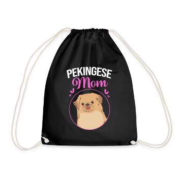 Pekinese Peningese - Turnbeutel - Schwarz - Vorne