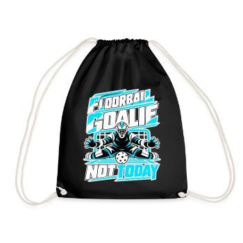 Floorball Goalie Not Today - Turnbeutel - Schwarz - Vorne