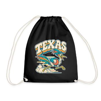 Texas Pelikan Dunk - Turnbeutel - Schwarz - Vorne
