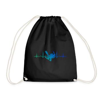 Scuba Taucher Scuba Tauchen Diver Tauchen - Turnbeutel - Schwarz - Vorne