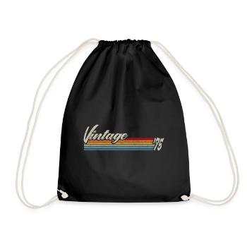 Vintage Since 1975 - Cadeau 46e anniversaire - Sac de sport léger - noir - Devant