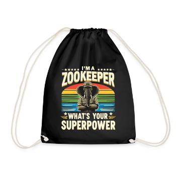 Zookeeper Zookeeper - Drawstring Bag - black - Front