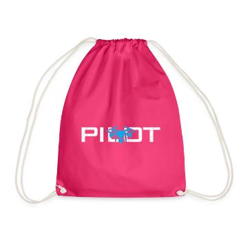 Drohne Drohnen Drohnenpilot Quadcopter - Turnbeutel - Fuchsia - Vorne