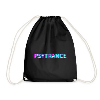 Psytrance Techno Rave Festival Electro Raver - Turnbeutel - Schwarz - Vorne
