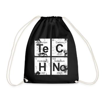 Dirty Techno Chemie - Turnbeutel - Schwarz - Vorne