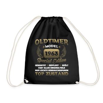 Oldtimer Modèle 1963 Anniversaire Drôle de sort - Sac de sport léger - noir - Devant