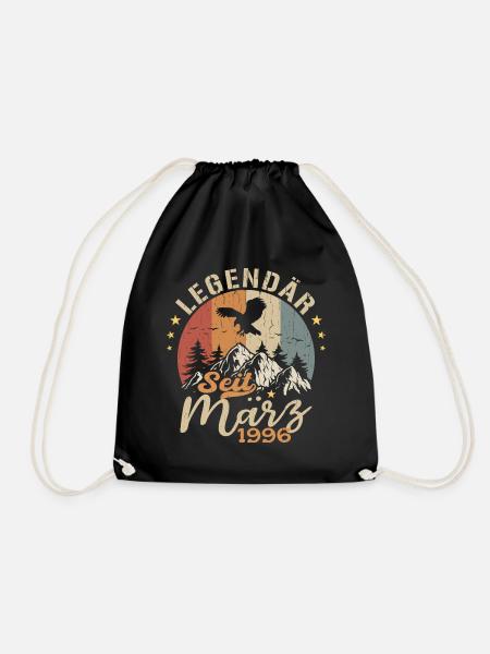 Les légendes sont nées en Mars 1996 - 1996 - Sac de sport léger - noir