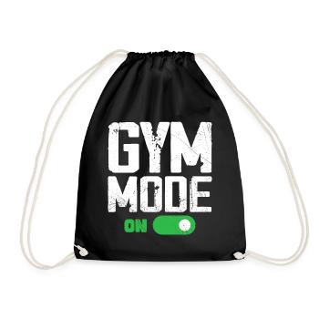 Gym Mode on Funny Beast Workout, Men Gym Lifting - Sac de sport léger - noir - Devant