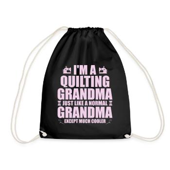 I'm a quilting grandma just like a normal grandma - Sac de sport léger - noir - Devant