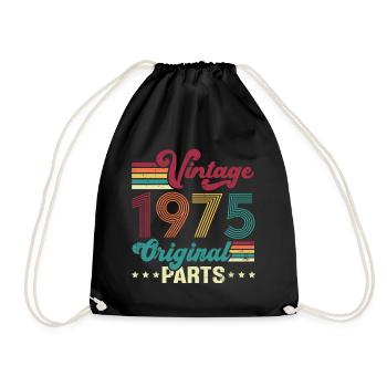 Vintage 1975 Original, Cadeau D'anniversaire - Sac de sport léger - noir - Devant