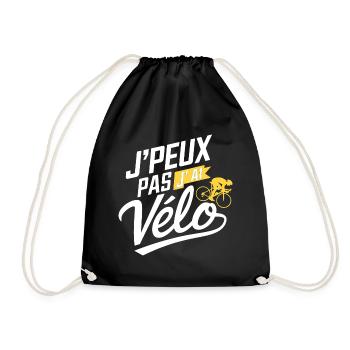 J Peux pas j ai Vélo - Sac de sport léger - noir - Devant