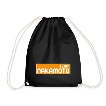 Team Satoshi Nakamoto - Drawstring Bag - black - Front