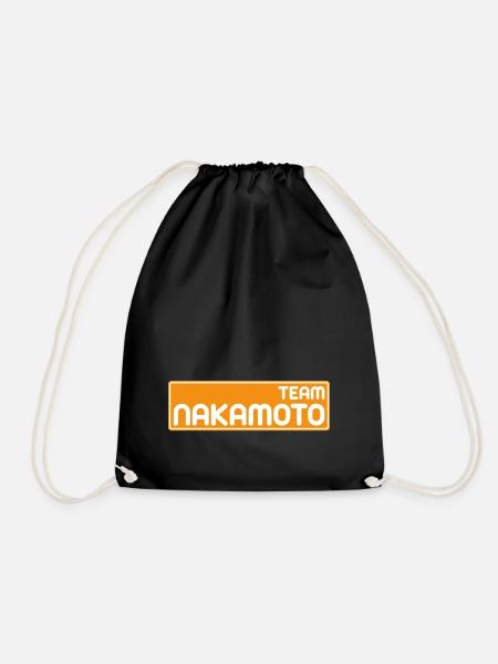 Team Satoshi Nakamoto - Turnbeutel - Schwarz